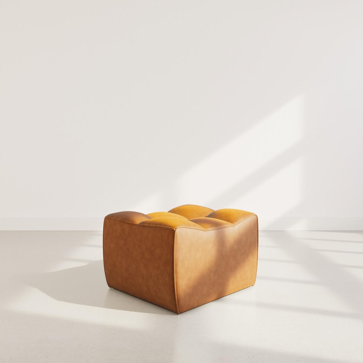 LISA DESIGN Alya - pouf en simili