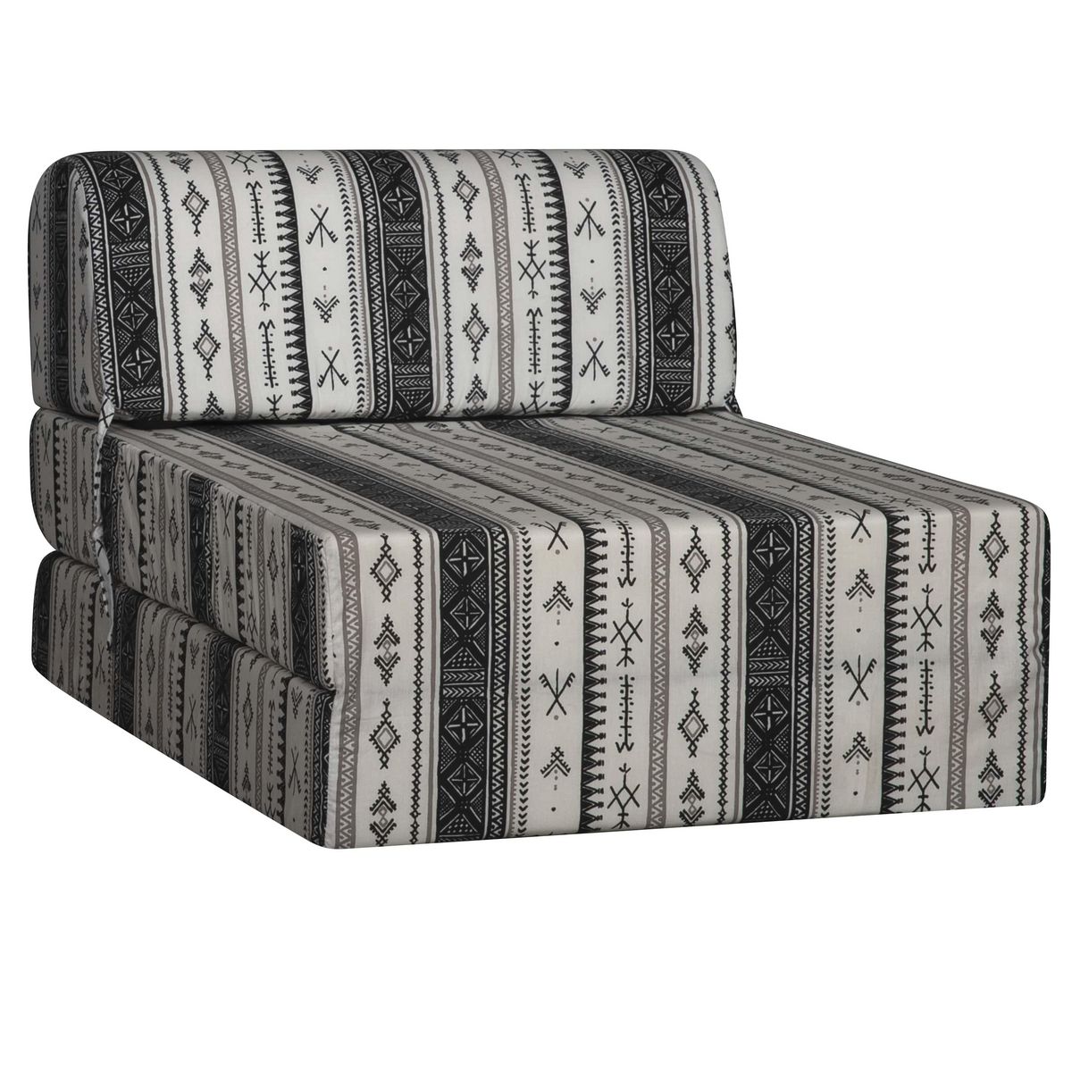 Chauffeuse 1 place ESTAMPE tissu ethnique