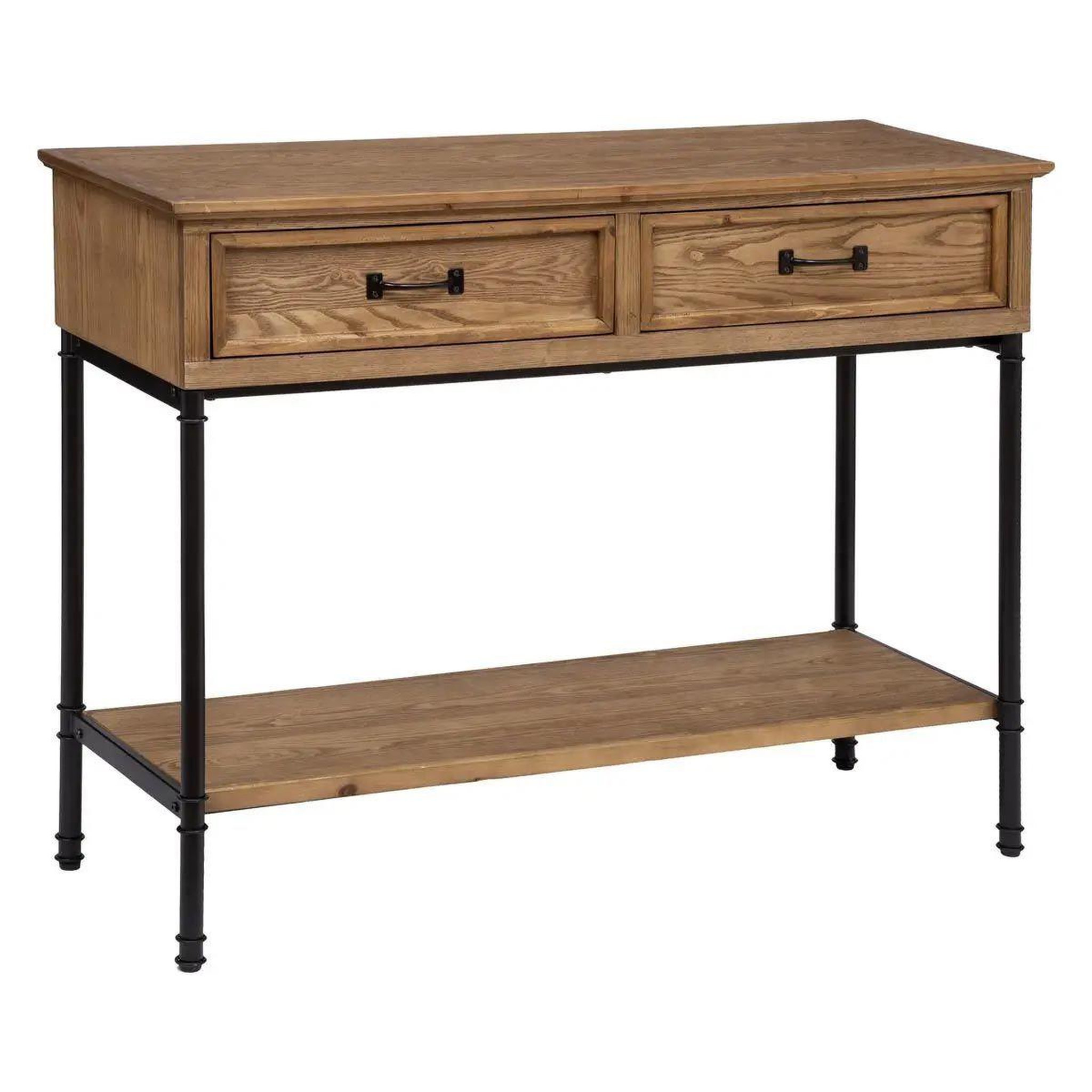 ATMOSPHERA Console 2 tiroirs design  danik  110cm naturel
