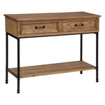 ATMOSPHERA Console 2 Tiroirs Design  Danik  110cm Naturel