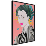 Paris Prix Affiche Murale Encadrée  Geisha. Coloris disponibles : Jaune, Noir