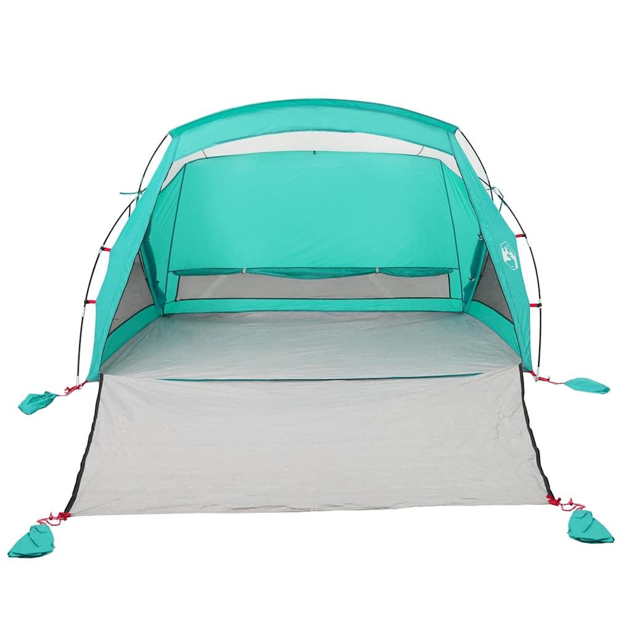Voir la diapositive 5 : VIDAXL Tente de plage 2 personnes vert impermeable