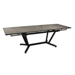 Proloisirs Table de jardin Vita 150/200/250 cm, plateau Kedra® alu ceram kedra - graphite/alley
