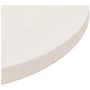 Voir la diapositive 4 : VIDAXL Dessus de table Blanc Ø50x2,5 cm Bois de pin massif