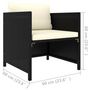 Voir la diapositive 5 : VIDAXL Canape de jardin avec coussins Noir Resine tressee