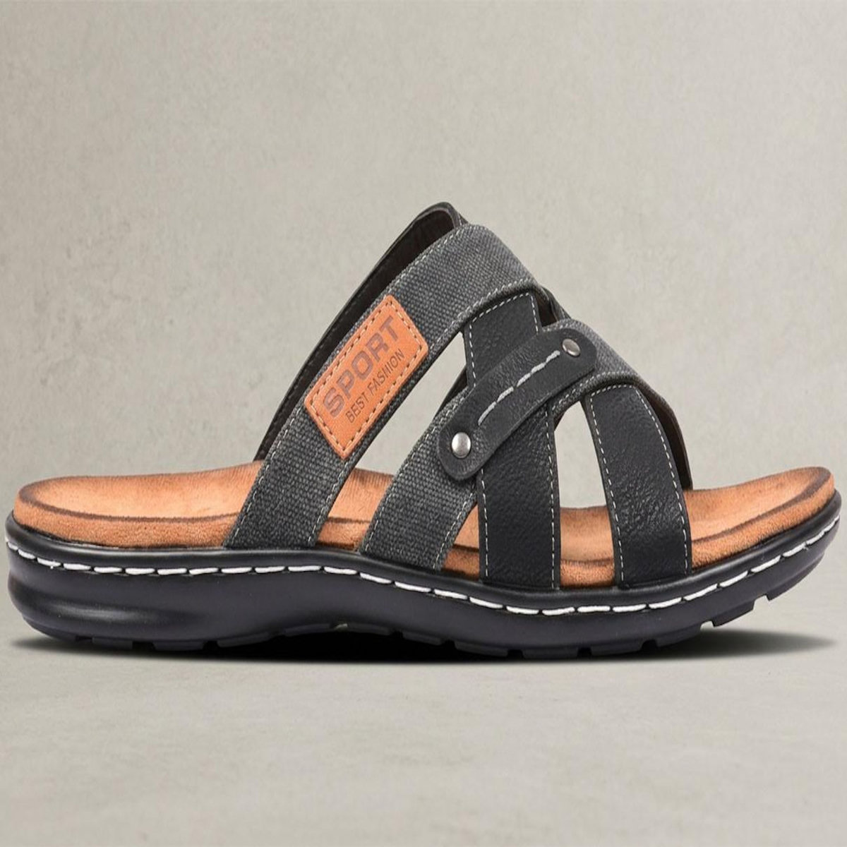 OZABI OZABI Sandales homme sangles croisées confort mémoire de forme