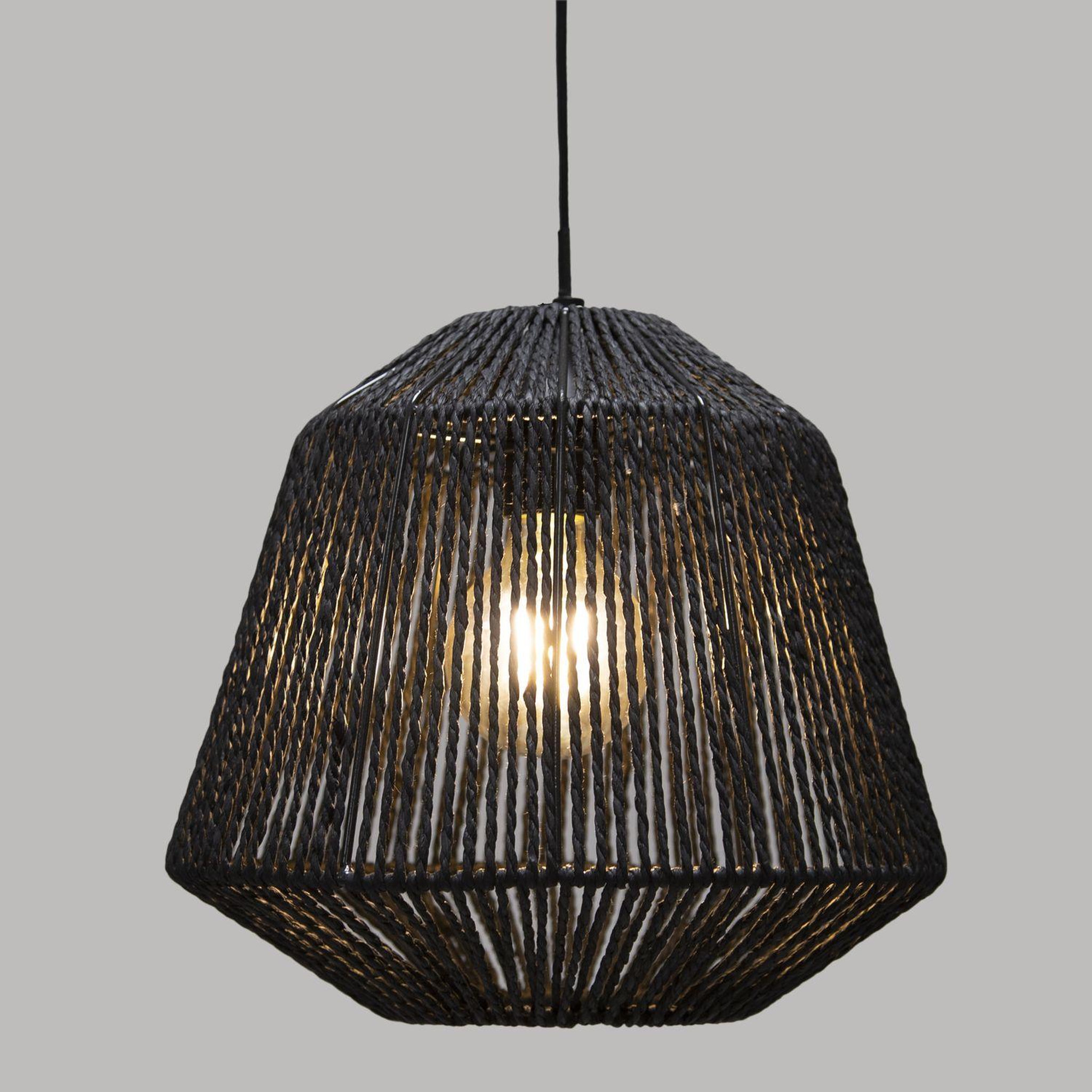 Voir la diapositive 2 : ATMOSPHERA Suspension luminaire effet corde Ethnik