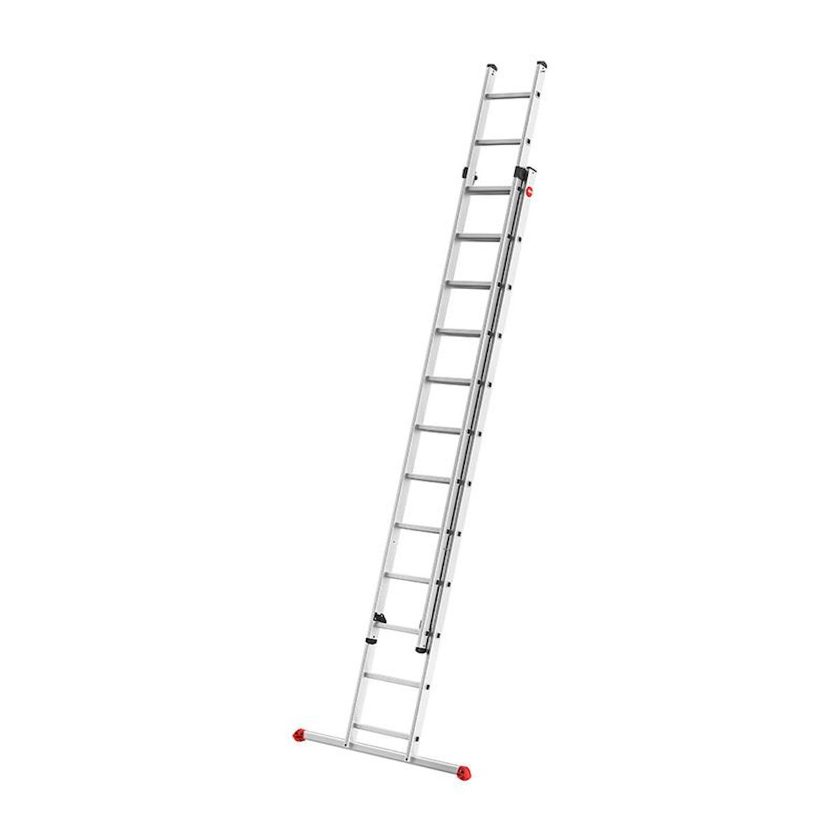 HAILO Echelle coulissante à main 2 plans 2x12 échelons 6m/6,75m en aluminium Hailo ProfiStep Duo