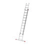 Voir la diapositive 3 : HAILO Echelle coulissante à main 2 plans 2x12 échelons 6m/6,75m en aluminium Hailo ProfiStep Duo