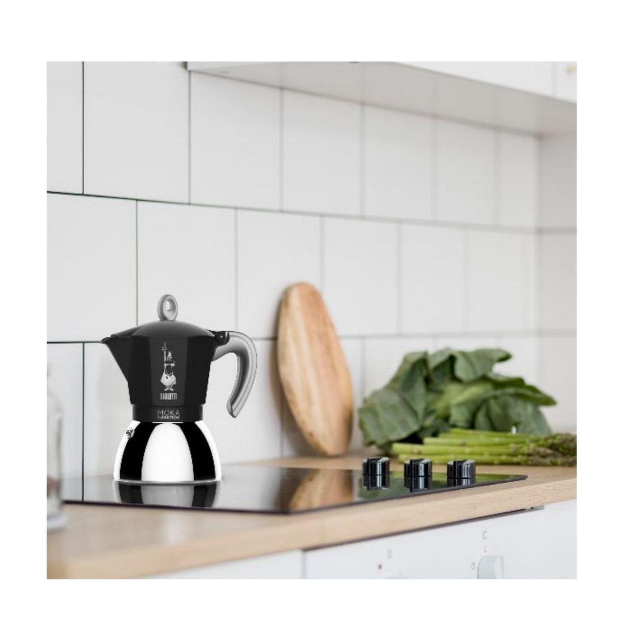 Voir la diapositive 2 : BIALETTI Cafetière italienne 2 tasses noir - 0006932