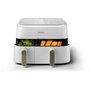 Voir la diapositive 1 : Philips Airfryer NA353/10 friteuse sans huile double panier Blanc/Doré, Série 3000 9L (3+6L)