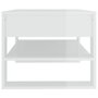 Voir la diapositive 4 : VIDAXL Table basse blanc brillant 102x55x45 cm bois d'ingenierie