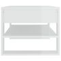 Voir la diapositive 4 : VIDAXL Table basse blanc brillant 102x55x45 cm bois d'ingenierie