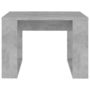 Voir la diapositive 5 : VIDAXL Table d'appoint Gris beton 50x50x35 cm Bois d'ingenierie