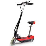 VIDAXL Trottinette électrique avec Siège 120 W Rouge