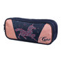 Voir la diapositive 2 : Bagtrotter BAGTROTTER Trousse scolaire 2 compartiments Cybel Cheval Licorne Bleu