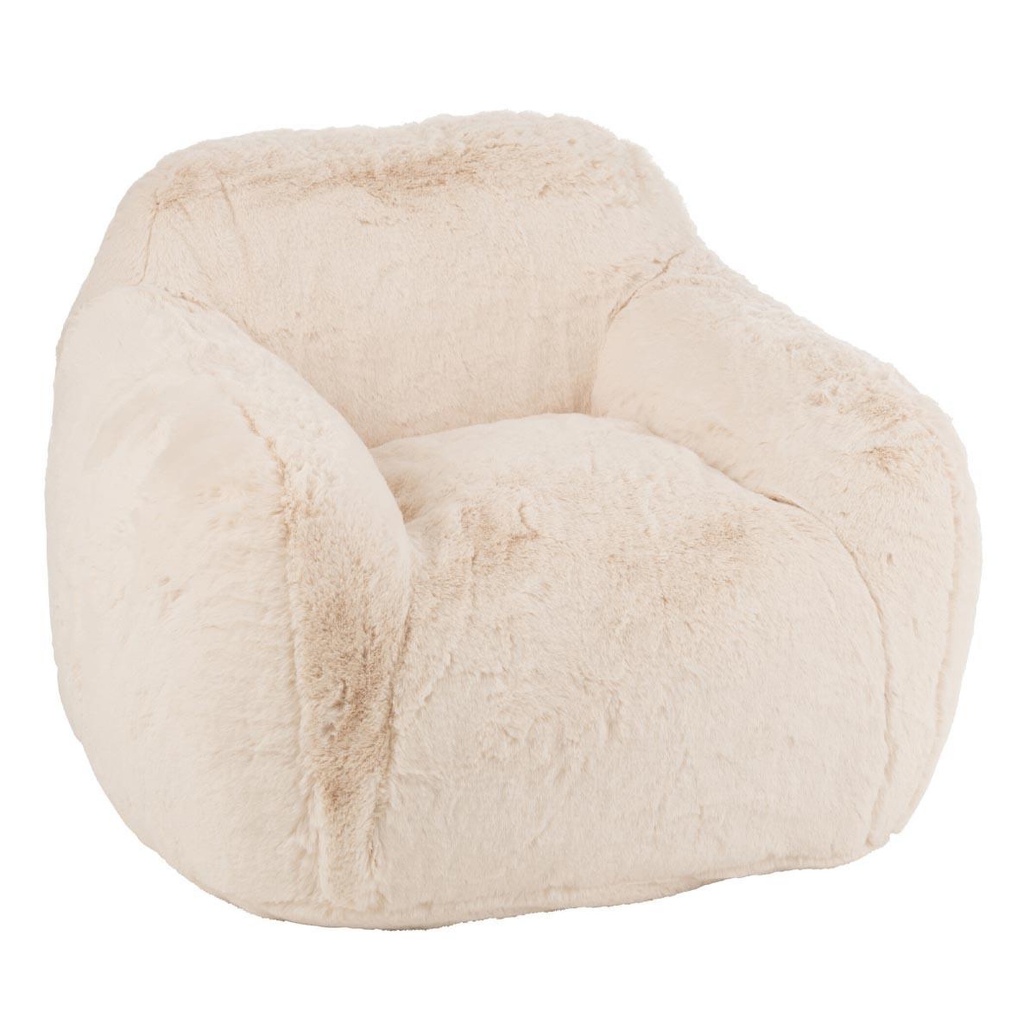 J-LINE Fauteuil en tissu  cutie  99cm crème