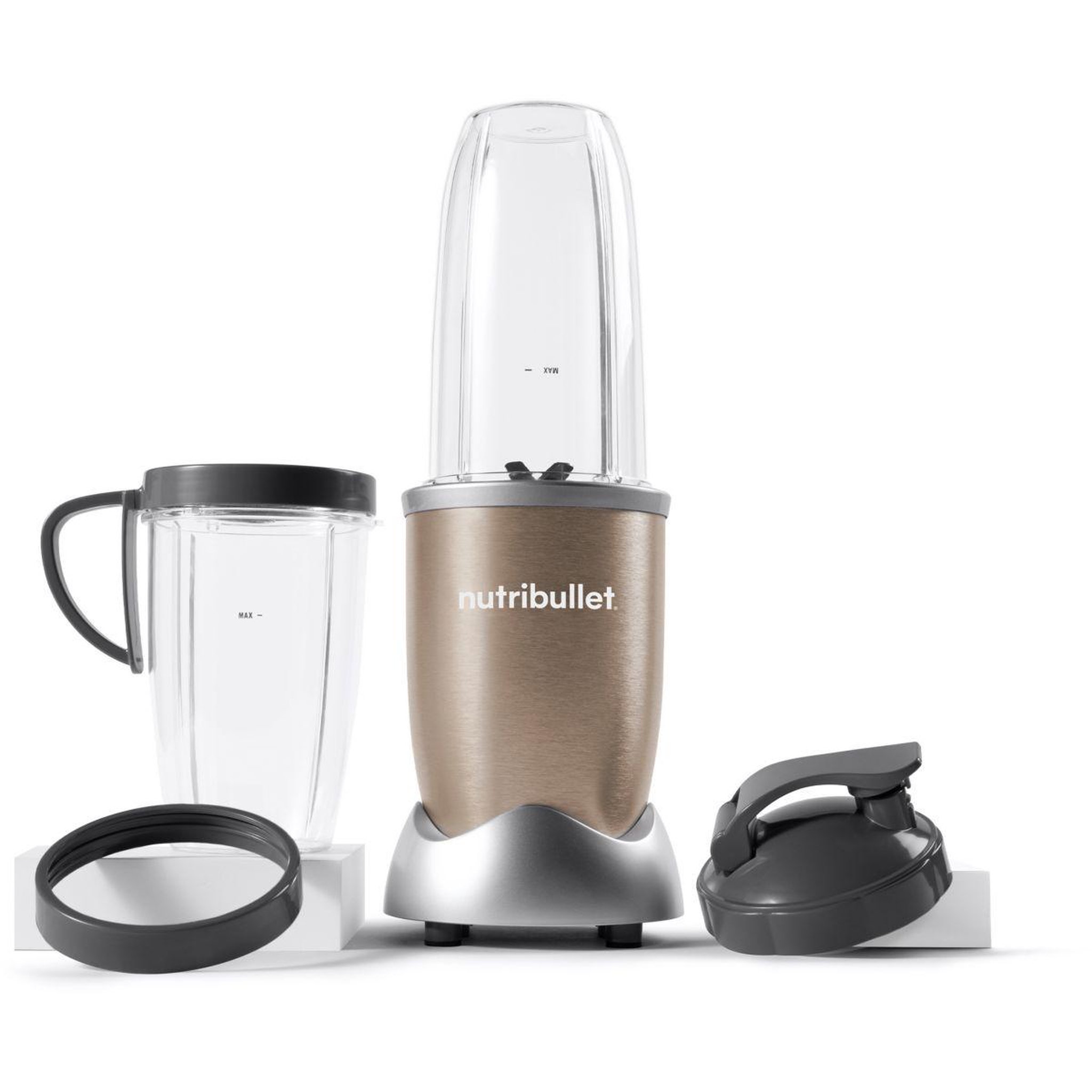 Voir la diapositive 2 : nutribullet Blender nb907cp pro 900 champagne 3 accessoires
