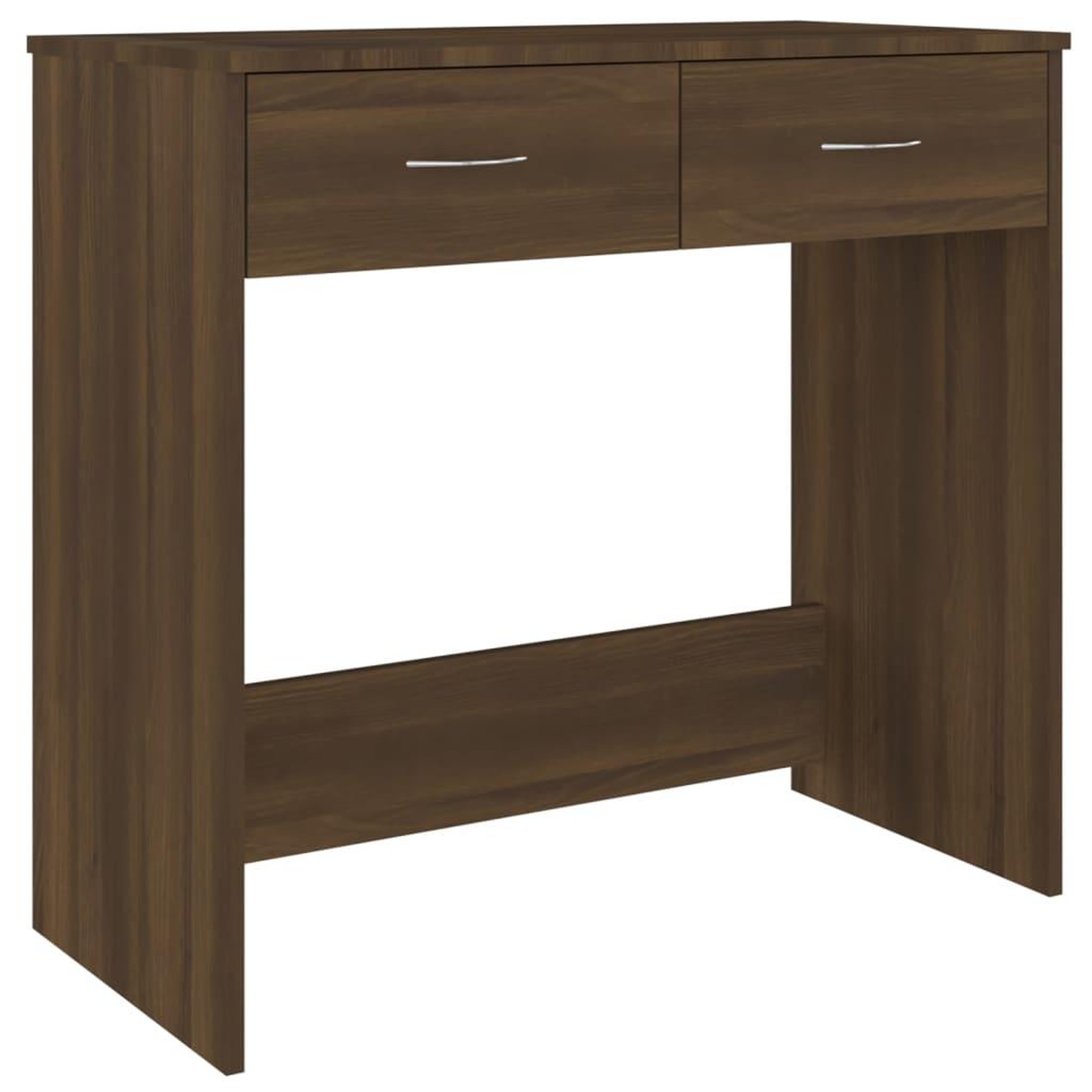 Voir la diapositive 2 : VIDAXL Bureau chene marron 80x40x75 cm bois d'ingenierie