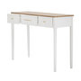 Voir la diapositive 3 : Paris Prix Console en Bois 3 Tiroirs  Matera  107cm Blanc & Naturel