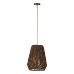 Paris Prix Lampe Suspension en Palmier  Trudy  38cm Marron