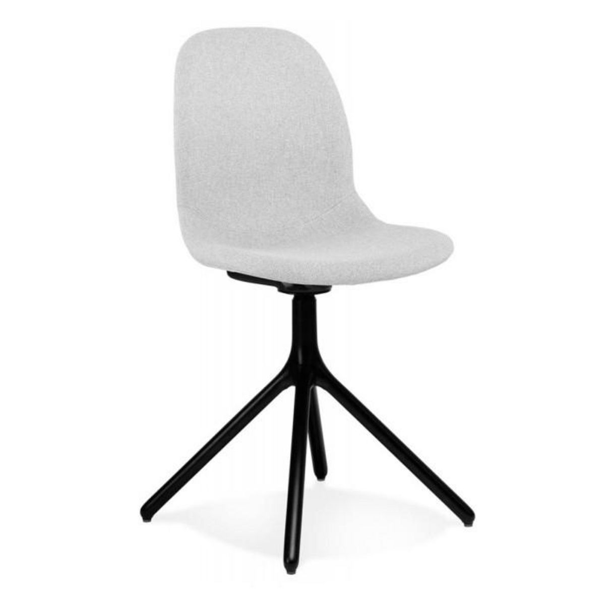 Paris Prix Chaise Design en Tissu  Lora  82cm Gris Clair