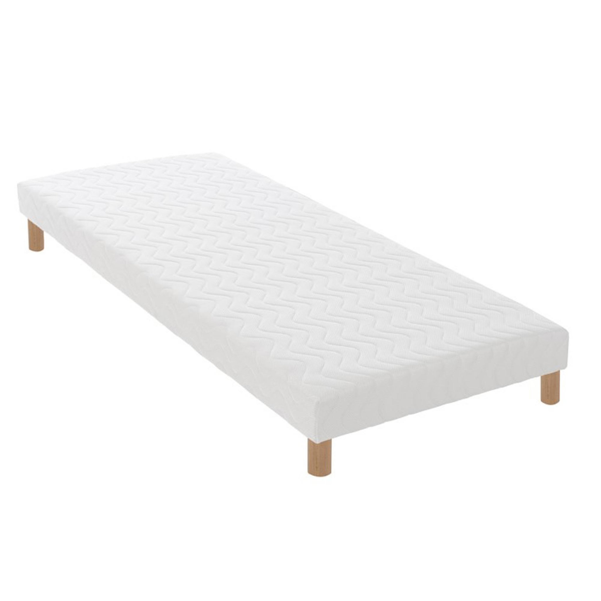 Voir la diapositive 6 : IDLITERIE Ensemble matelas mousse ferme réversible ALTO et sommier - confort français