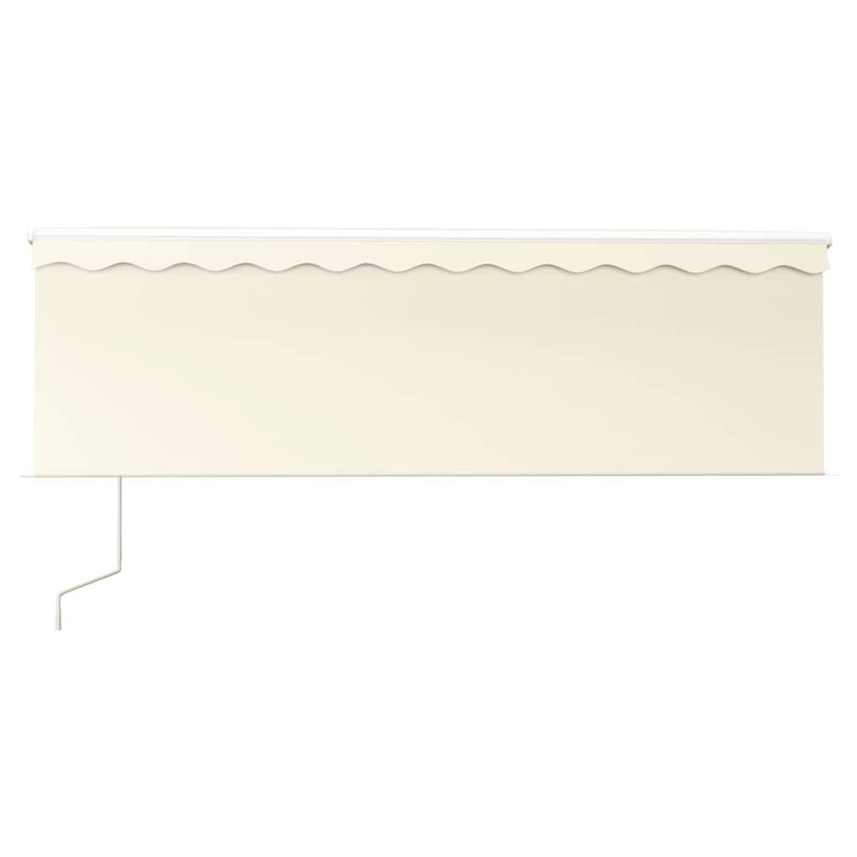 VIDAXL Auvent automatique retractable avec store 4x3 m Creme