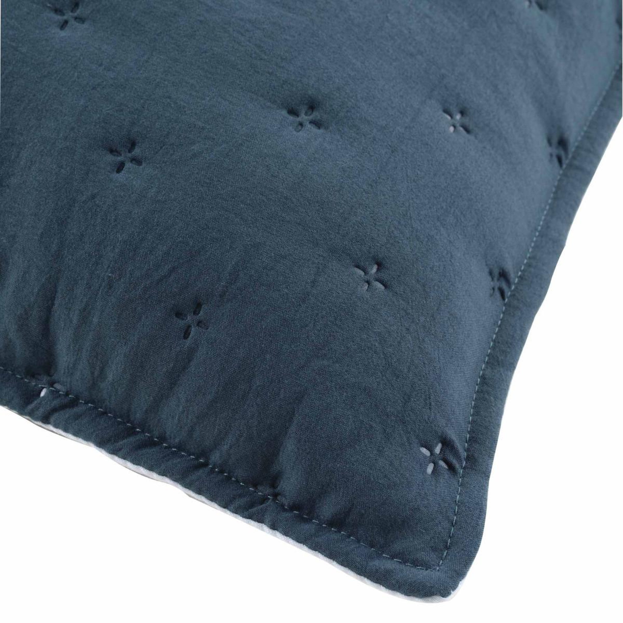 Voir la diapositive 3 : Douceur d'Intérieur Housse de coussin  mellow  60x60cm bleu & blanc