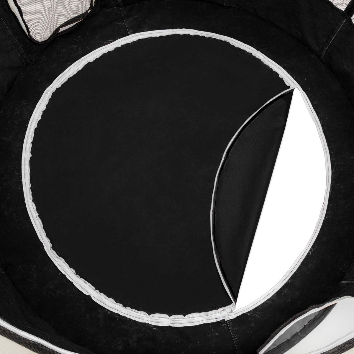 tectake Enclos pour chiots / chien modulable Pliable, pour une utilisation intérieure et extérieure noir