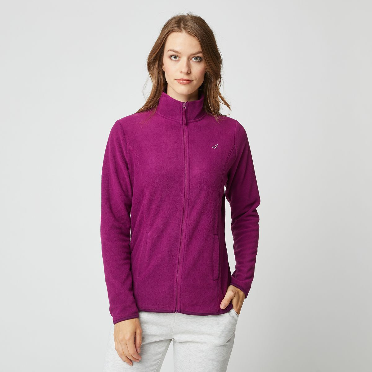 INEXTENSO Veste polaire de sport rose foncé femme