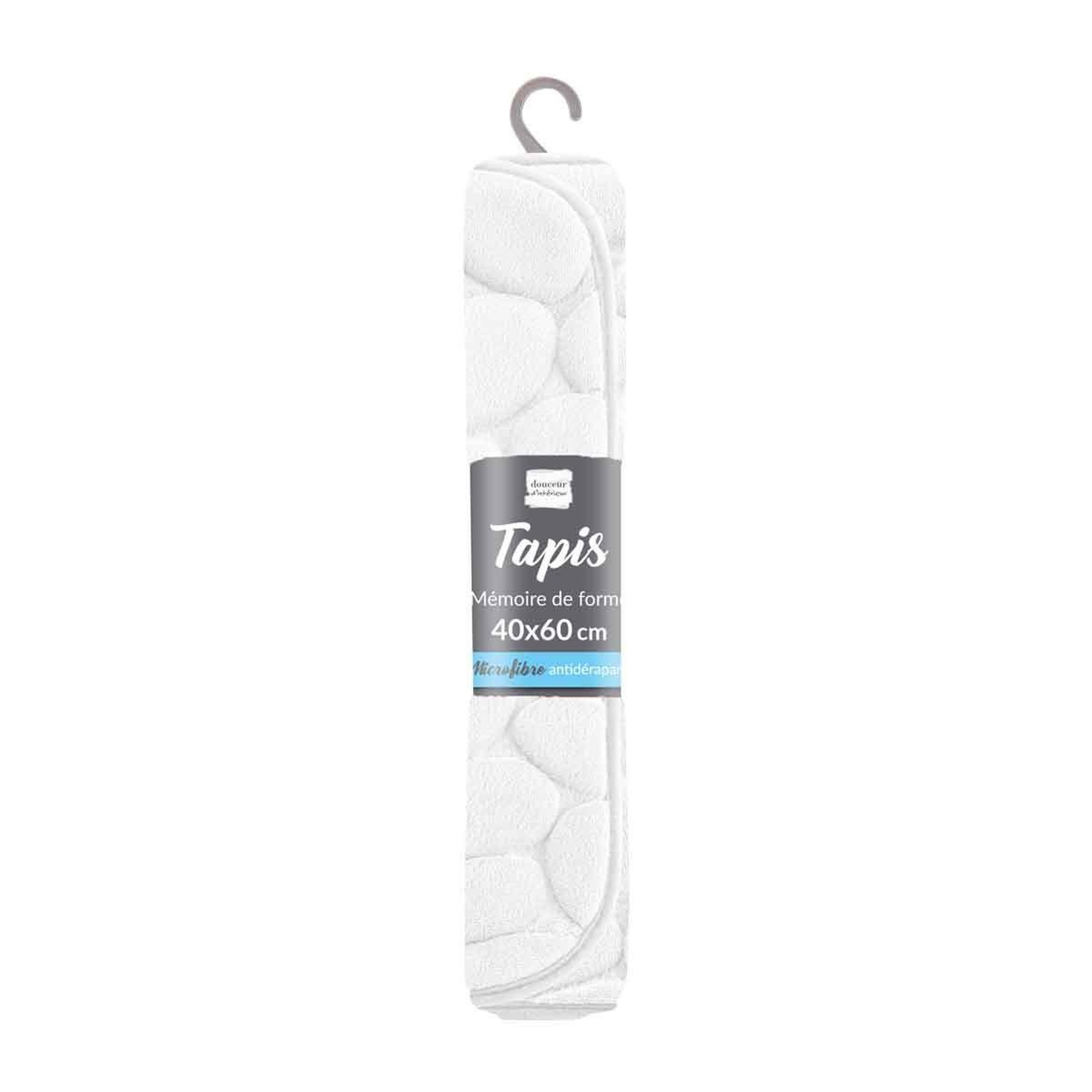 Voir la diapositive 4 : Douceur d'Intérieur Tapis de bain  ricochet  40x60cm blanc
