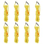 VIDAXL Cordes de haubanage avec cles reflechissantes 8 pcs 4 m 4 mm