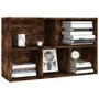 Voir la diapositive 5 : VIDAXL Bibliotheque/Buffet chene fume 50x25x80 cm bois d'ingenierie