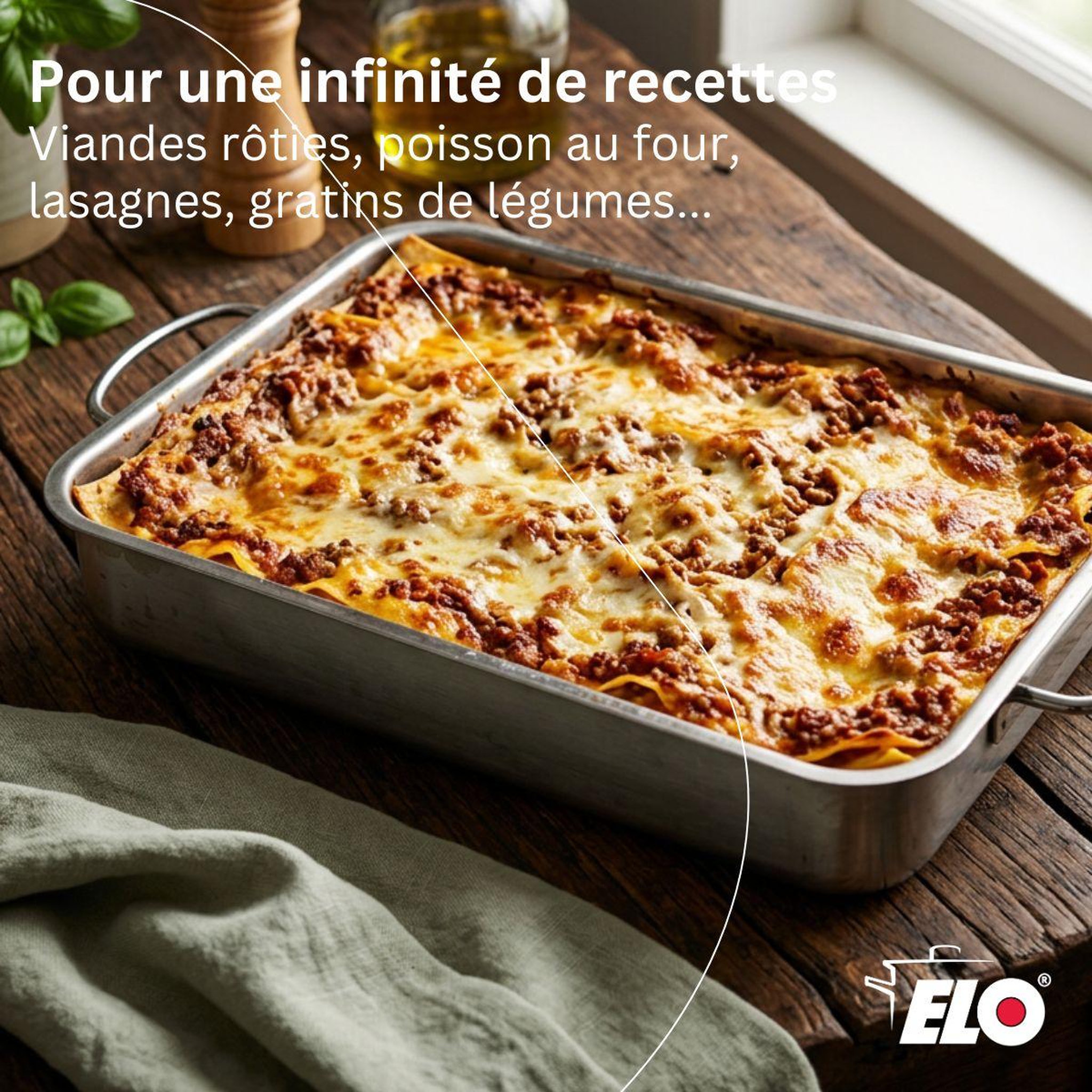 Voir la diapositive 4 : ELO Plat à four acier inoxydable elo edition red
