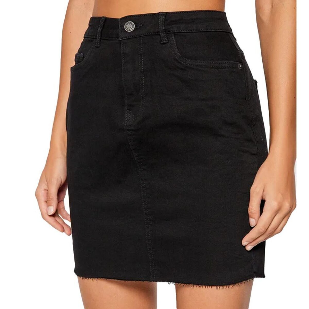 Jupe jean best sale noir femme