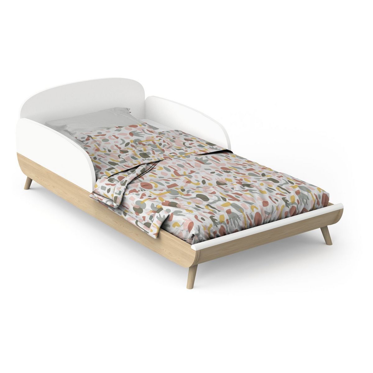 Lit bébé évolutif 70x140 cm blanc LINIA 