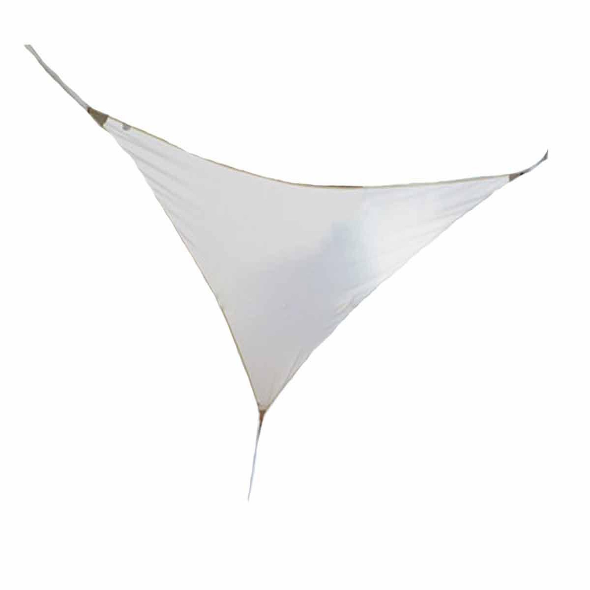 Jardiline Voile d'ombrage triangulaire SERENITY 3,60 x 3,60 x 3,60 m - Blanc - Jardiline