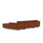 Voir la diapositive 6 : BEST MOBILIER Pablo - canapé panoramique en u - 7 places - convertible avec coffres et têtières réglables - en velours côtelé