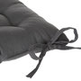 Voir la diapositive 3 : ATMOSPHERA Galette de Chaise  Loria  38x38cm Gris Foncé