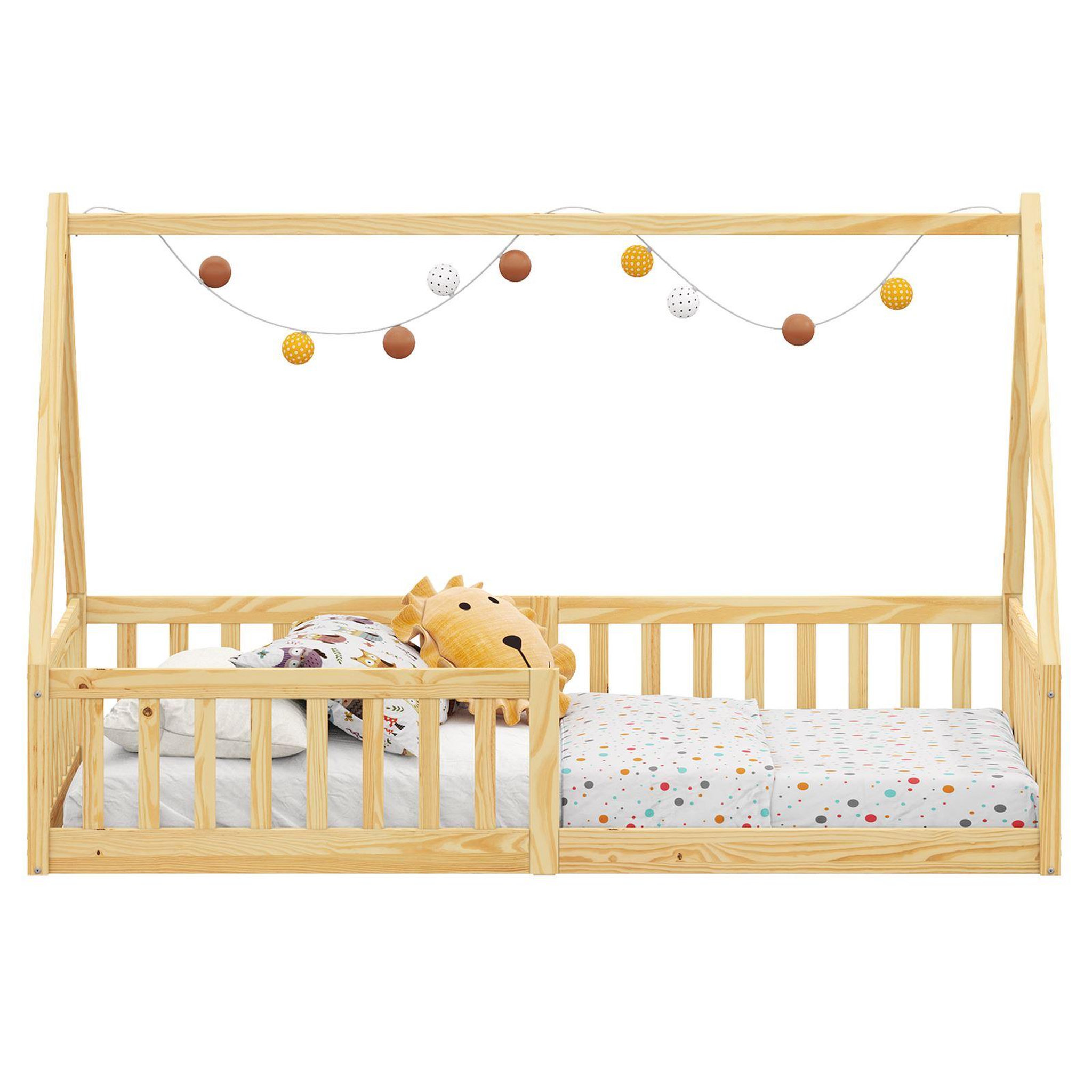 Voir la diapositive 4 : IDIMEX Lit cabane nicolas 90 x 190 cm, en pin massif