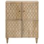 Voir la diapositive 3 : VIDAXL Armoire laterale 60x33x75 cm bois massif de manguier