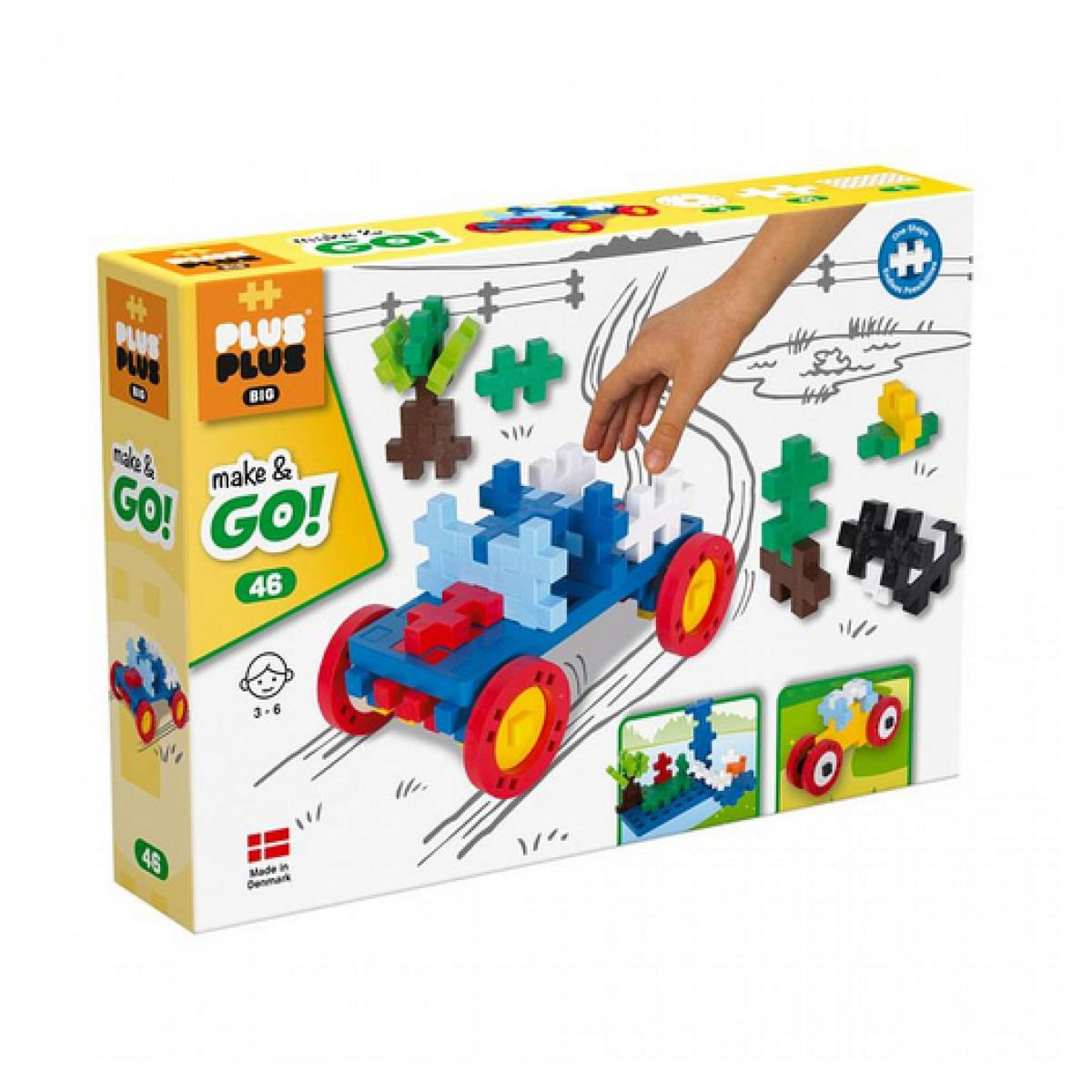 PlusPlus Make&GO! Ensemble de Véhicules - 46 Pièces Créatives pour Enfants