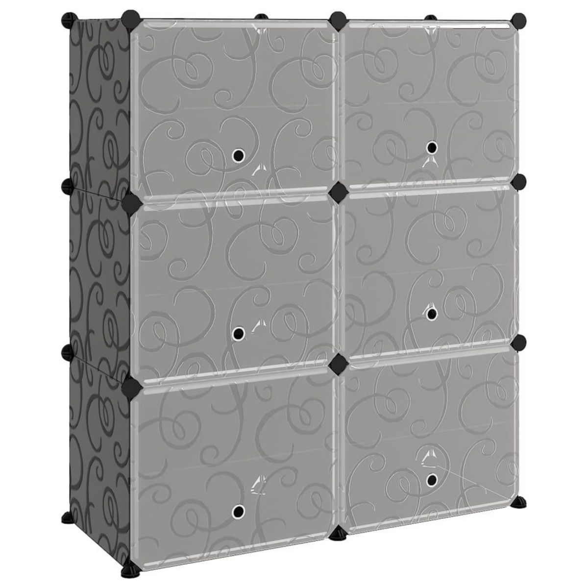 VIDAXL Etagere a chaussures Noir 84,5x31x93,5 cm PP