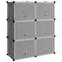 Voir la diapositive 2 : VIDAXL Etagere a chaussures Noir 84,5x31x93,5 cm PP