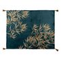 Voir la diapositive 2 : ATMOSPHERA Plaid en Flanelle Imprimé  Jiling  125x150cm Camel & Bleu
