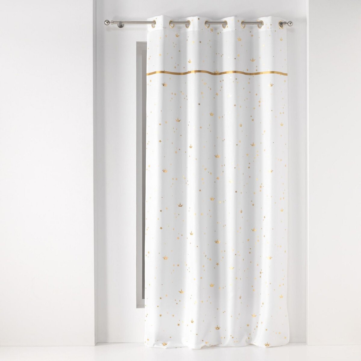 Douceur D'intérieur Rideau imprimé à &oelig;illets en polyester avec ruban DANSEUSE ETOILE
