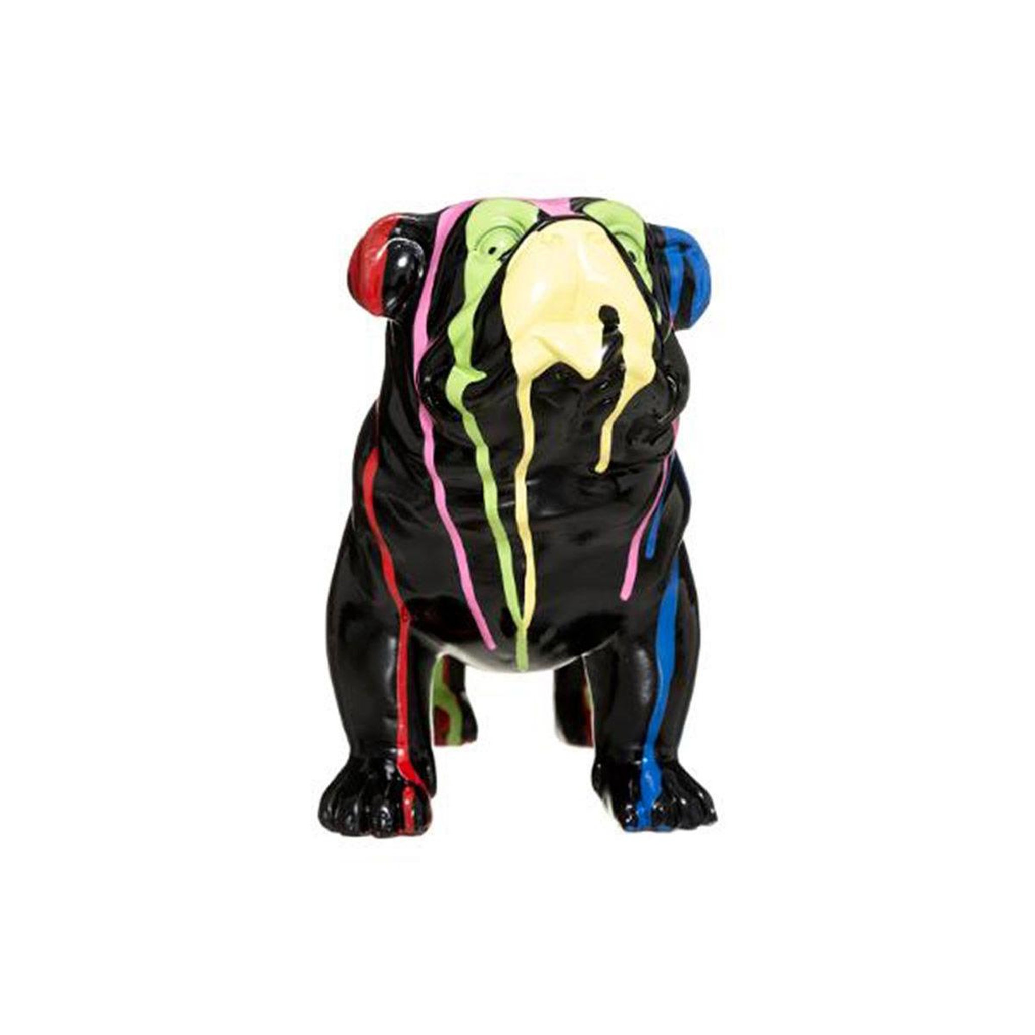 Voir la diapositive 2 : ATMOSPHERA Statuette déco  chien peint  25cm noir