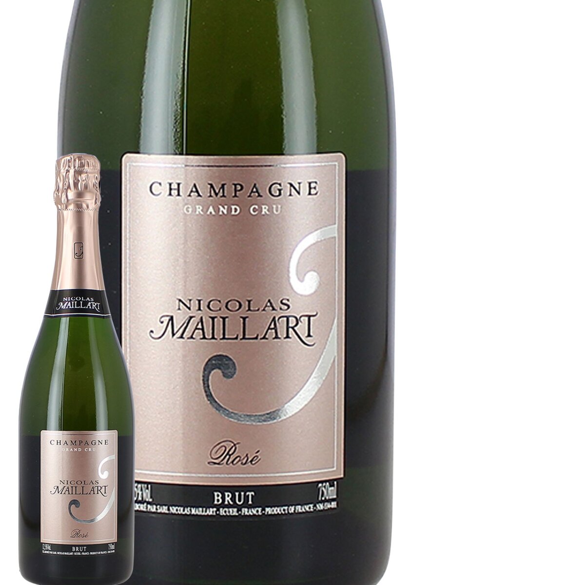 Champagne Brut rosé Grand cru Nicolas Maillart 75cl 