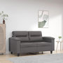 Voir la diapositive 1 : VIDAXL Canape a 2 places Gris 120 cm Similicuir